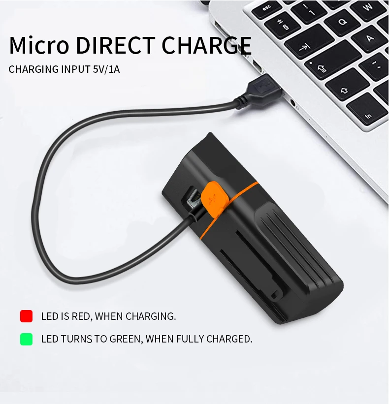 Фонасветильник велосипедный со встроенным USB зарядным устройством на 5200 мА · ч