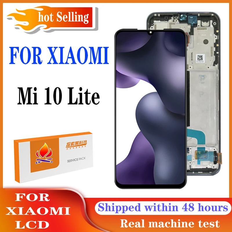 ЖК дисплей 6 57 дюймов для Xiaomi Mi 10 Lite дигитайзер в сборе сенсорный подходит