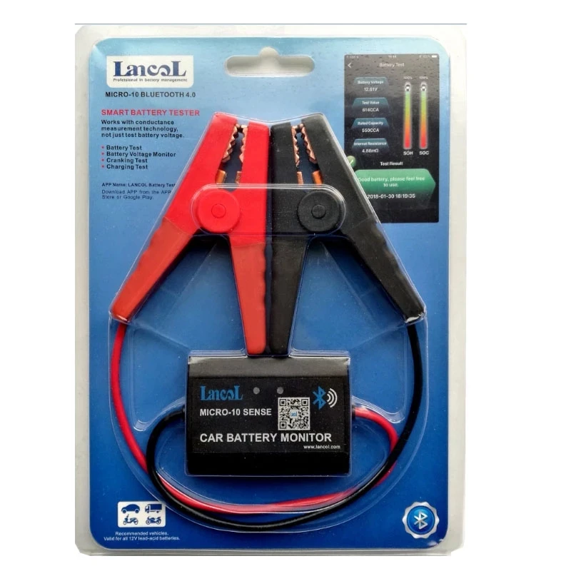 

Newest Car Battery Tester MICRO10A System Monitor Digital Battery Analye Battery Load Tester 12V Bluetooth Battery Monitor
