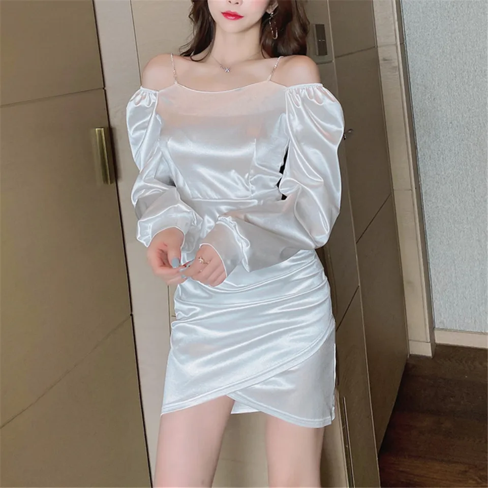 

Sexy Slash neck Dress Women Package Hip Slim Dress Vestidos Slim Fashion Off Shoulder Nightclub Party Dresses