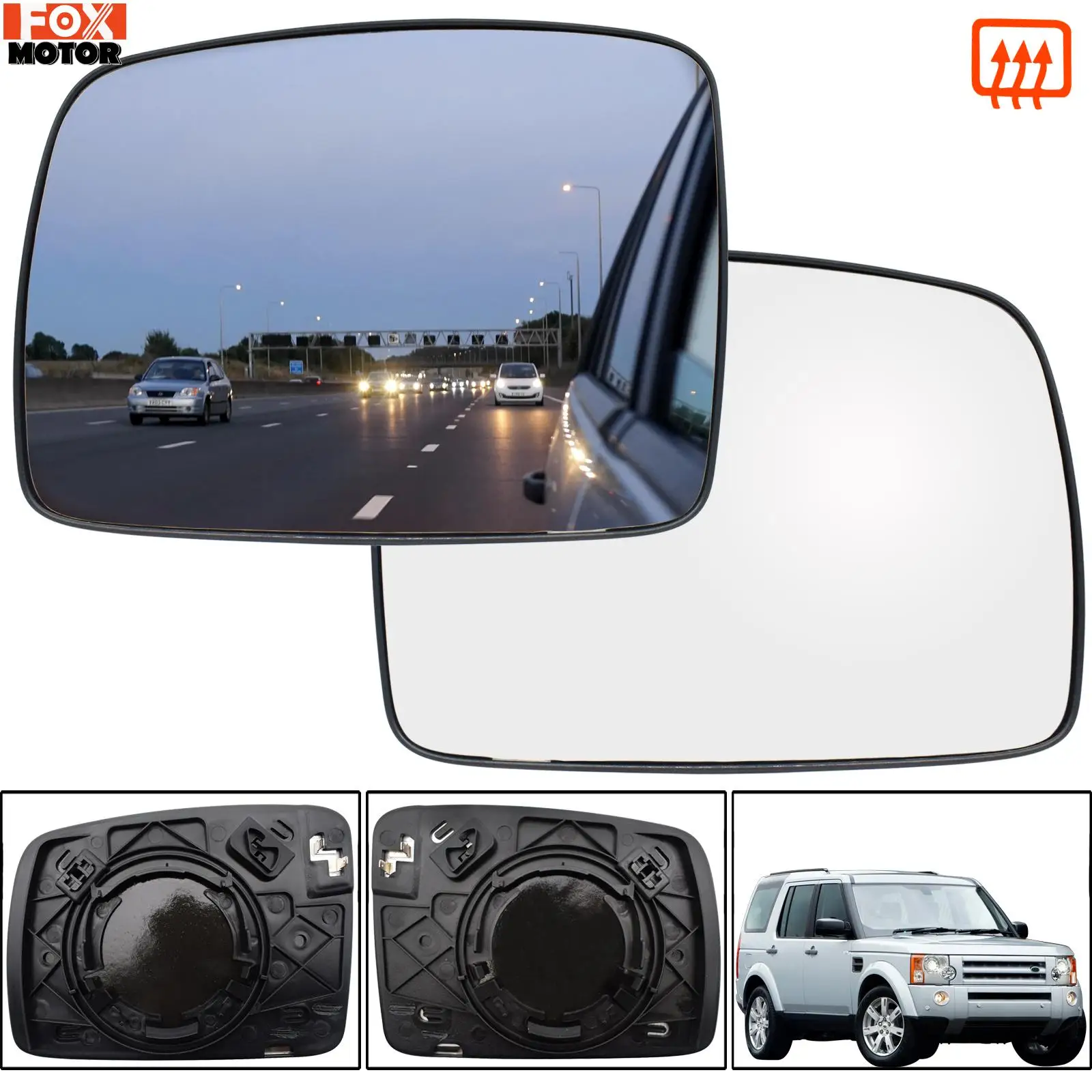 

Для Land Rover Discovery 3 Freelander 2 Range Rover Sport Левая Правая дверь боковое зеркало стекло с подогревом заднего вида LR017070