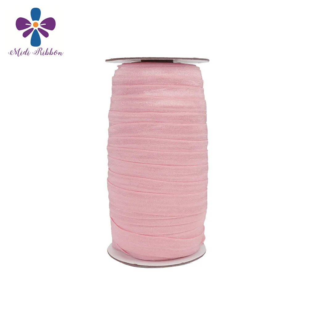 

Wild Rose 5/8'' 15mm Solid Plain Matt Fold Over Elastic FOE Elastic Ribbon 50y/lot handmade hair tie headband sewing supplies