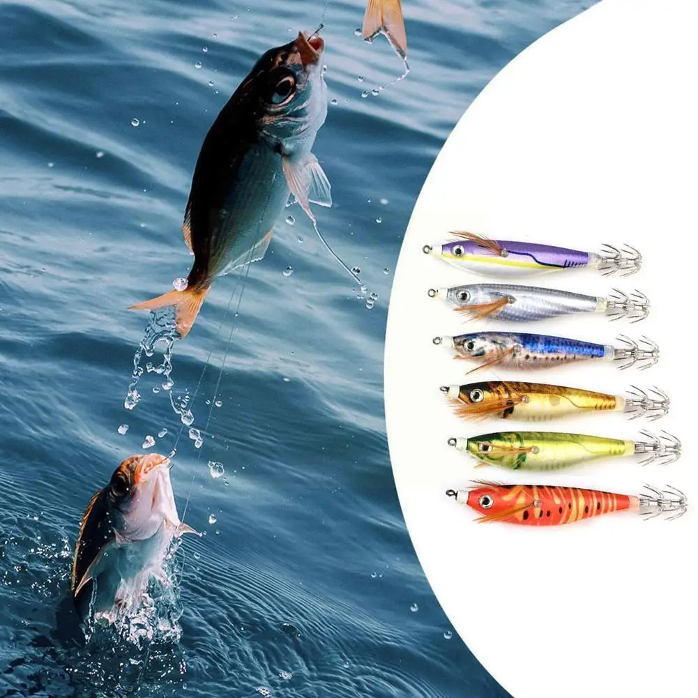 

Sound Luminous Wood Shrimp Squid Hook Soft Foot Pseudoprawn Cuttlefish Shrimp Gear Bait Ring Bead Simulation Fishing With O6t9