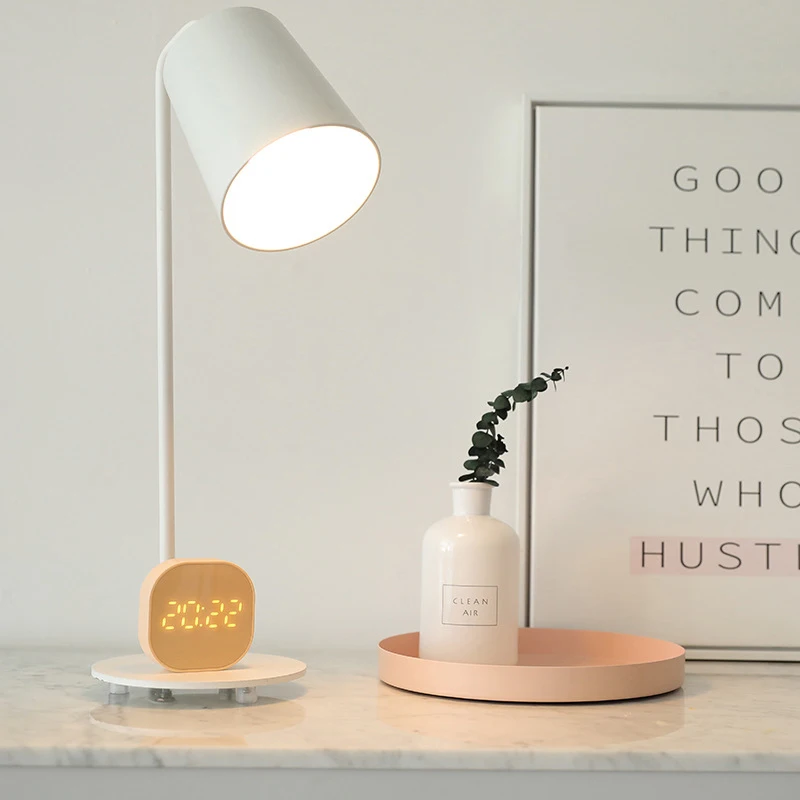 Square Small Alarm Clock Luminous Mute LED Multifunctional Digital Light Electronic Desktop Table Clocks 3 Colors | Дом и сад