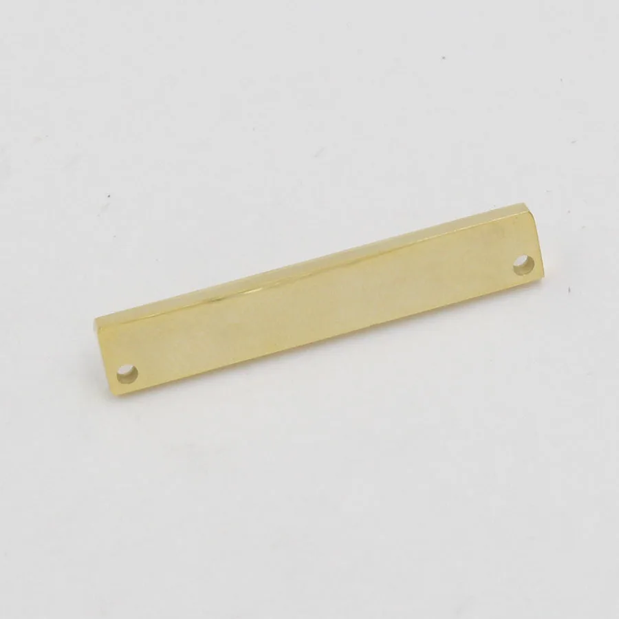 

5Pcs 35mm Strip Blank Name Bar Charms Mirror Polish Stainless Steel Connector Charms For DIY Making Necklace Braid Braceltes Key