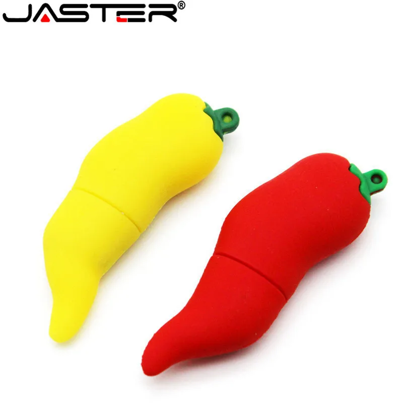 

USB флеш-накопитель JASTER в виде растительного Красного перца, 4/8/16/32/64 ГБ