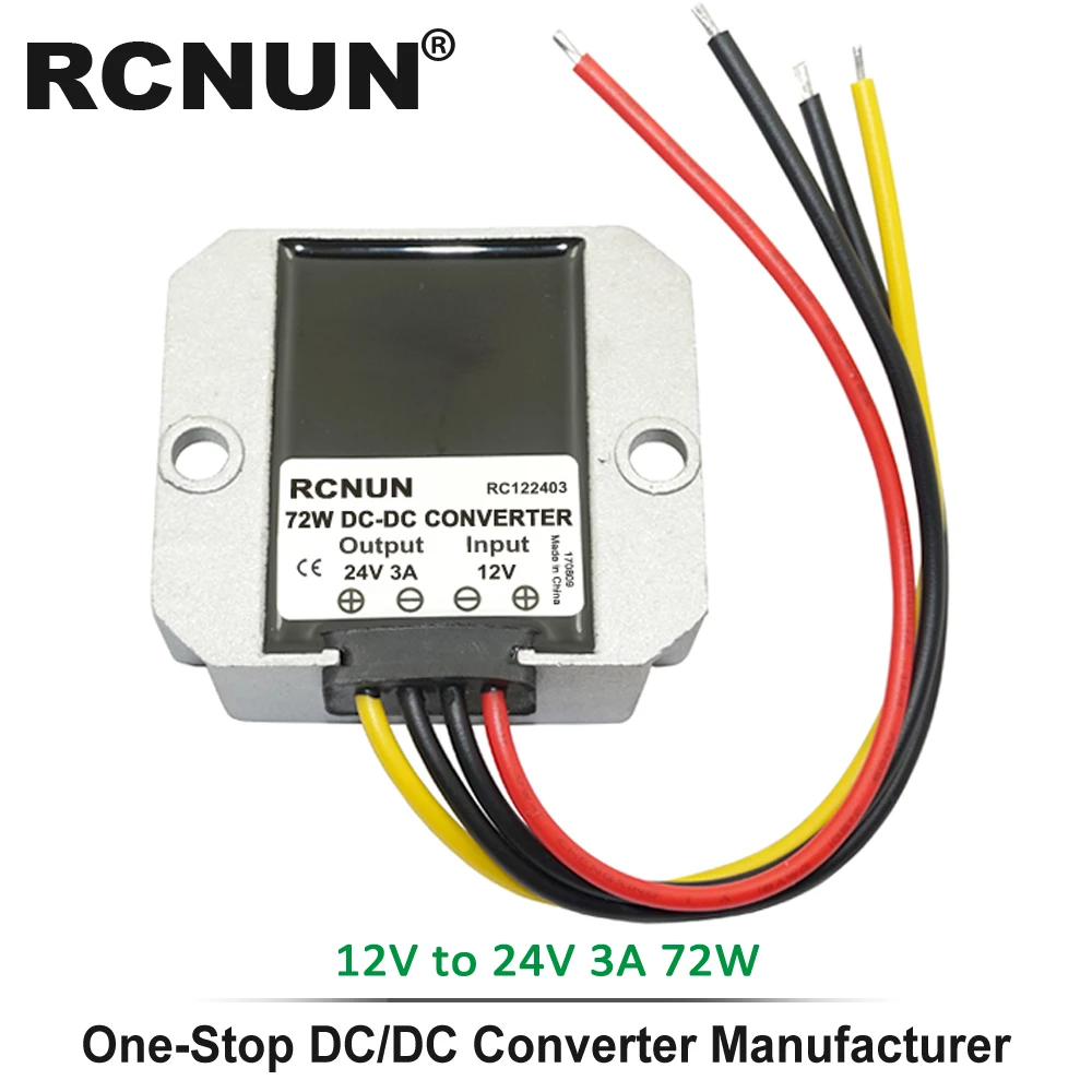 12V to 24V 3A 12 В до 24 В 19 в 1A 3A 5A 10A 12A 15A 20A повышающий преобразователь постоянного тока 12 В до 24 В автомобильный регулятор напряжения с CE RoHS - Цвет: 12V to 24V 3A