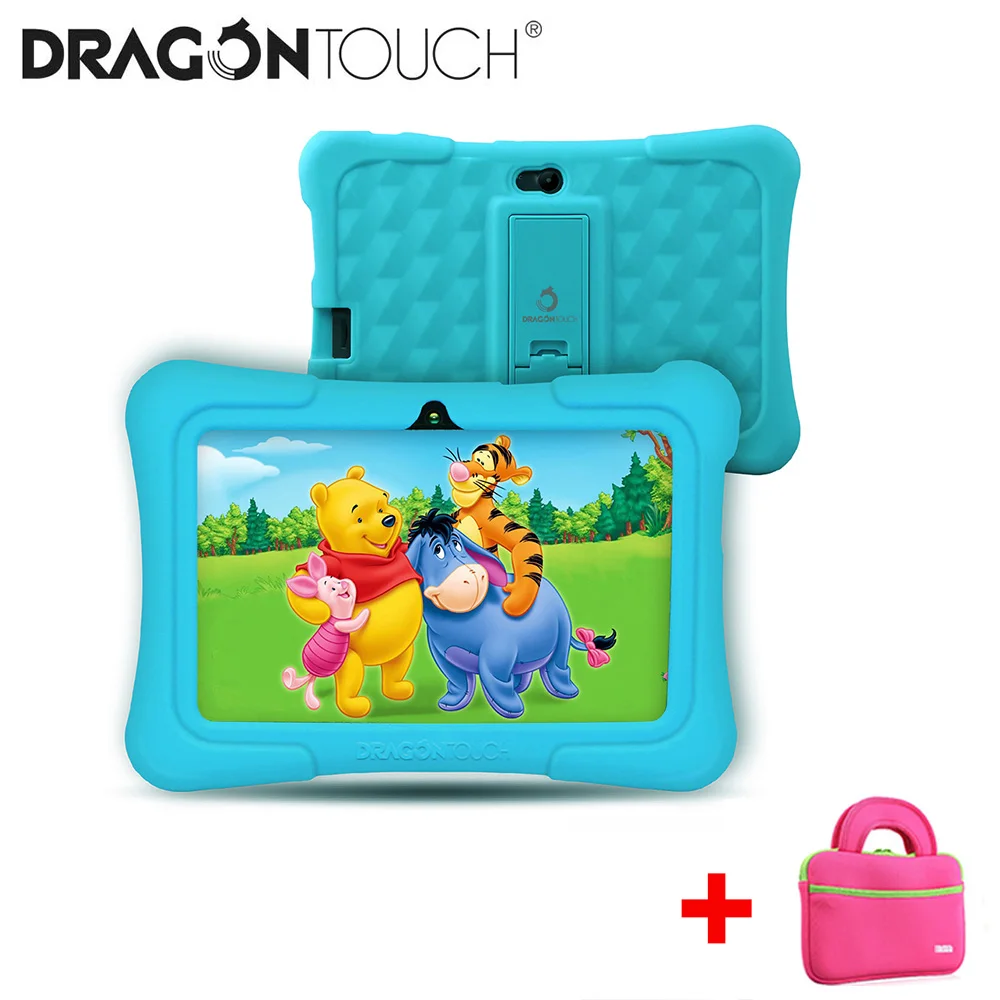 Blue Dragon Touch Y88X Pro 7 ''HD дисплей детский планшет для детей 16 ГБ Android 9,0 с планшетом сумка защитный экран для планшета ПК - Комплект: Blue