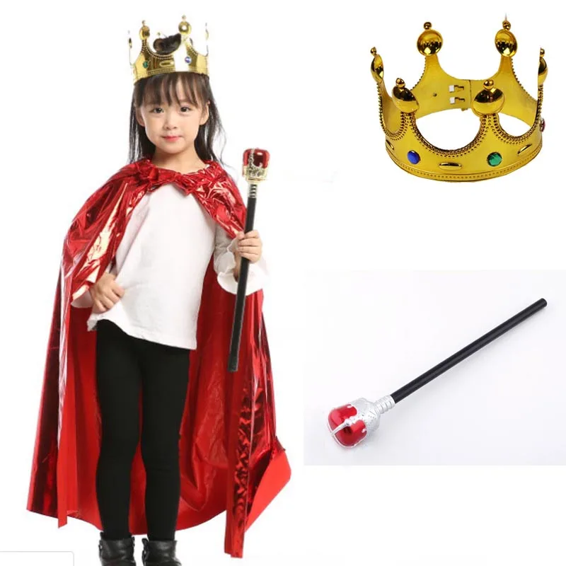 Детский плащ для девочек Королевский королевская принцесса реквизит ролевых игр