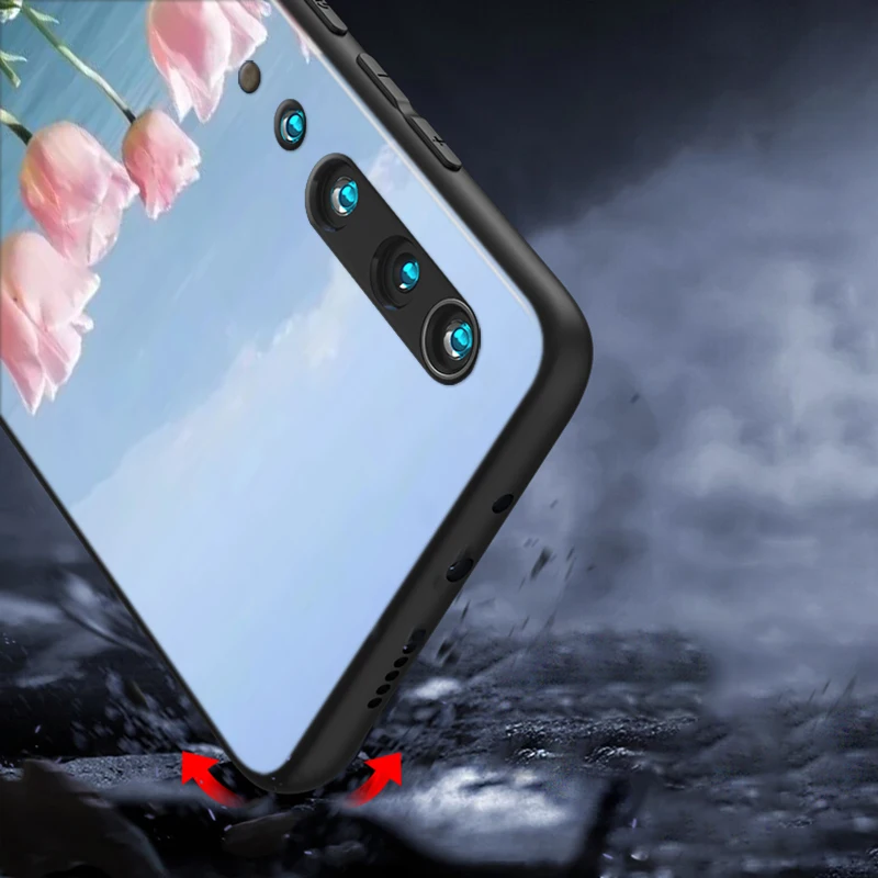 Силиконовый чехол с пружинными тюльпанами и цветами для Xiaomi Mi 10 9T CC9 Pro Note 9 8 6 A3 A2 A1