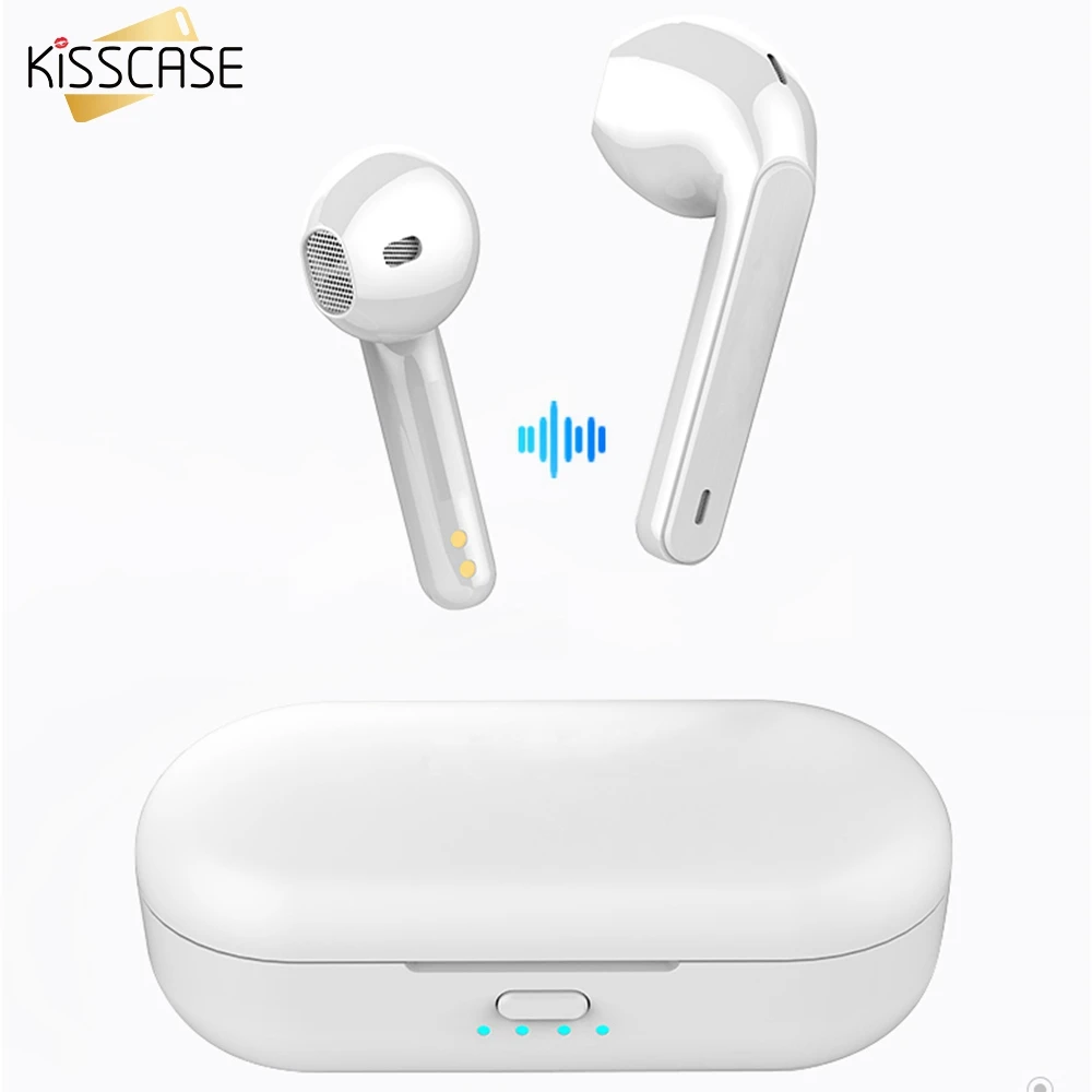 

TWS наушники KISSCASE для Xiaomi mi Redmi Airdots, Беспроводные стереонаушники Bluetooth 5,0 с шумоподавлением и микрофоном, гарнитура