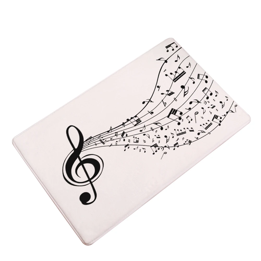 Нот фортепиано принт нескользящий дверной коврик для кухни Ванная комната Ковер