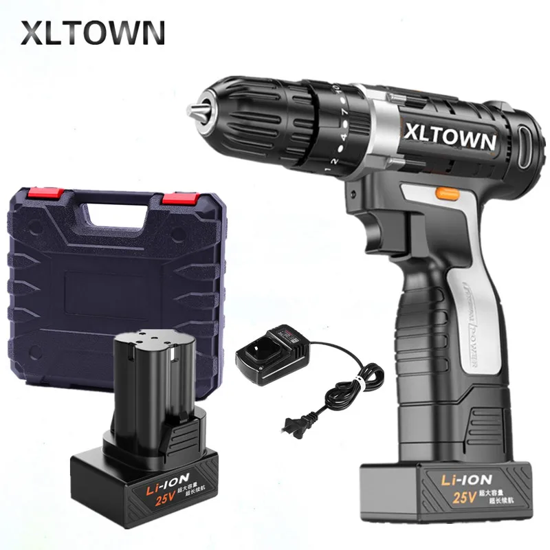 Ударная дрель XLTOWN многофункциональный электрический шуруповерт с 2