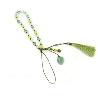 2020 hot selling green beads charm bracelets colorful phone sling hand bracelets women summer fashion bracelets wholesale