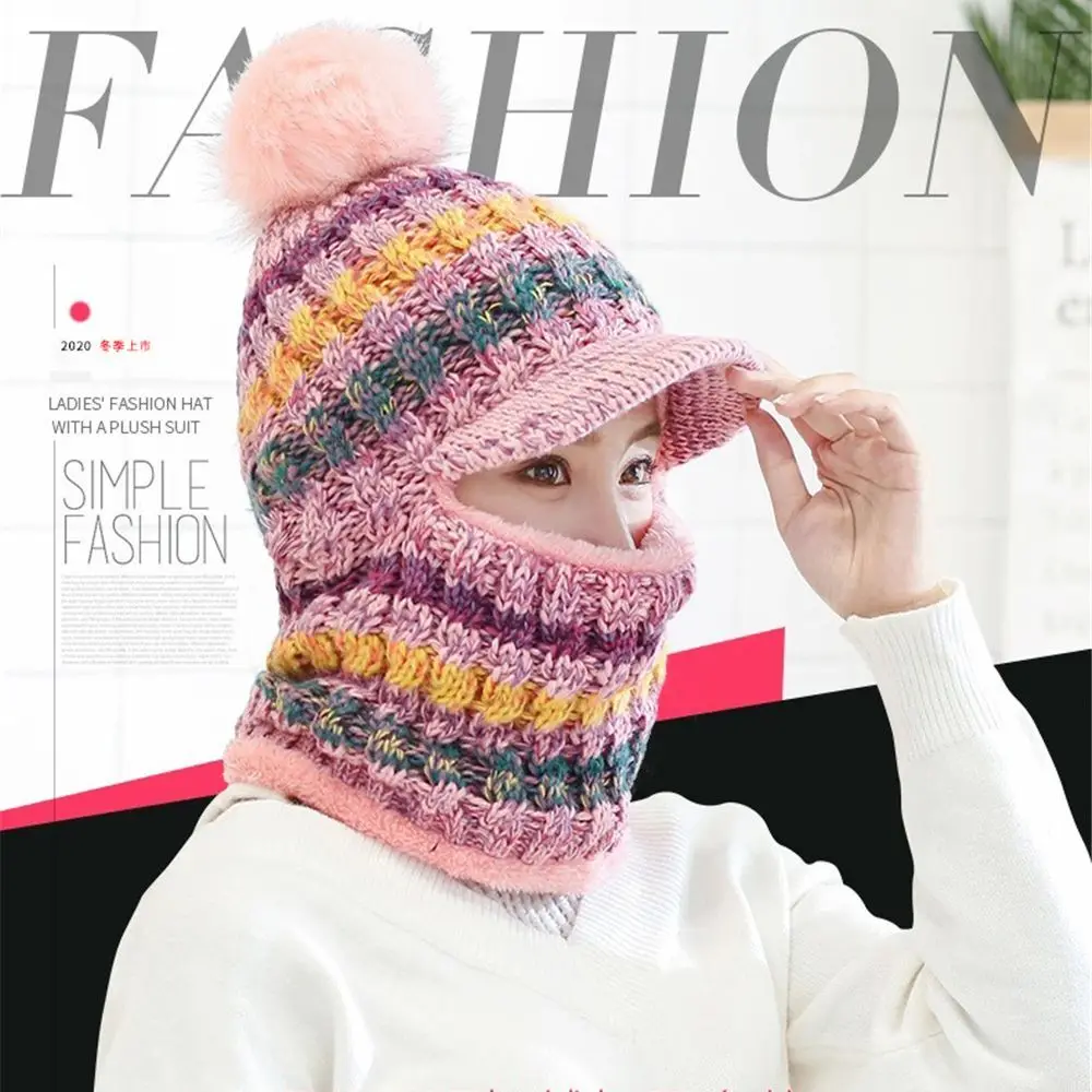 

Уличный сиамский шарф воротник флисовая подкладка зимние теплые флисовые шапки головной убор шарф