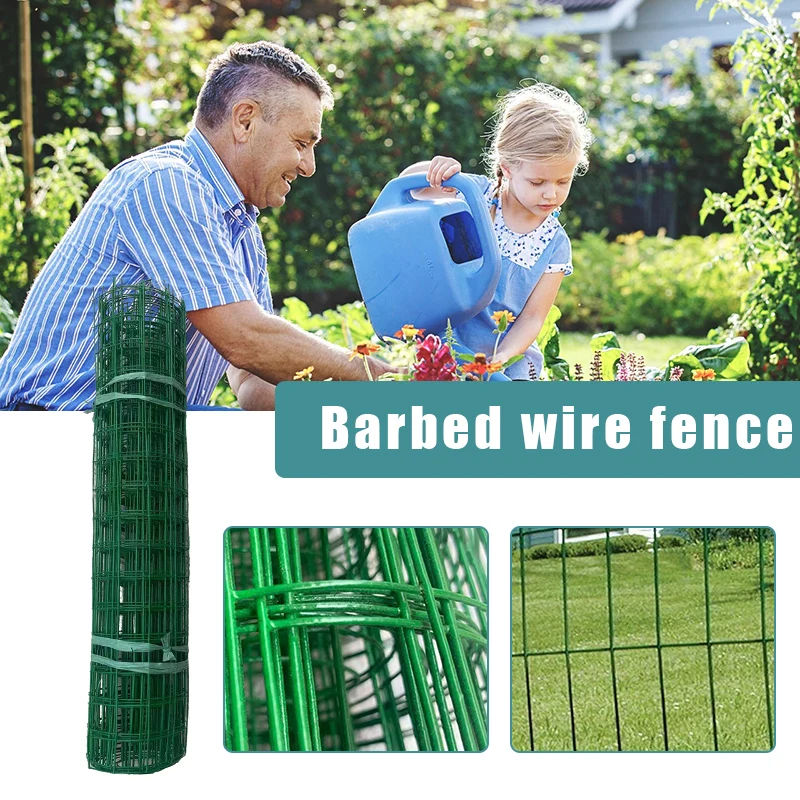 

Vinyl Coated Fence Multipurpose Galvanized Roll Durable Wire Netting for Outdoor Garden Courtyard Bordure De Jardin забор