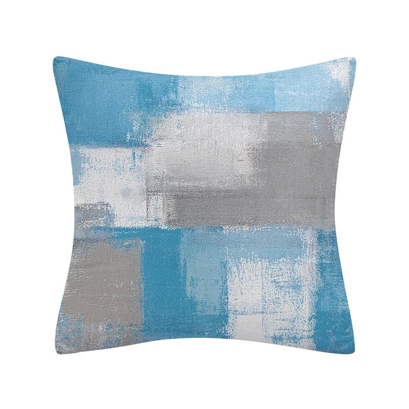

Abstract Color Match Decorative Pillow Case Modern Multicolor Outdoor Garden Cushion Cover Simple Sofa Pillow Hugging Pillowcase