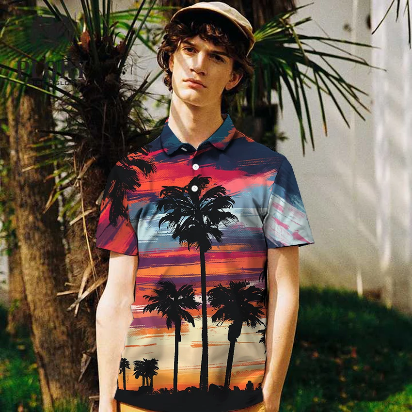 Рубашка-поло мужская женская летняя дышащая с коротким рукавом в стиле хип-хоп