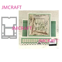 jmcraft square border greeting card 4 metal cutting dies 3d diy scrapbook handmade paper craft metal steel template dies