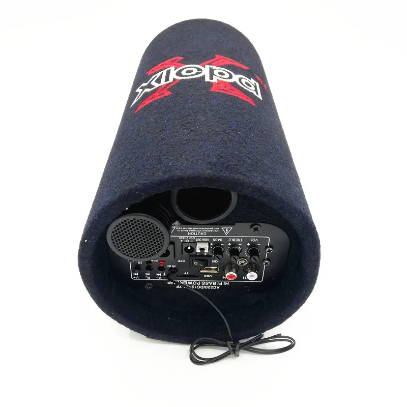 5 Inch 12V24V110V220V Car Active Cylinder Subwoofer With Bluetooth Radio Function for Home / Motorcycle Bass Speakers | Автомобили и