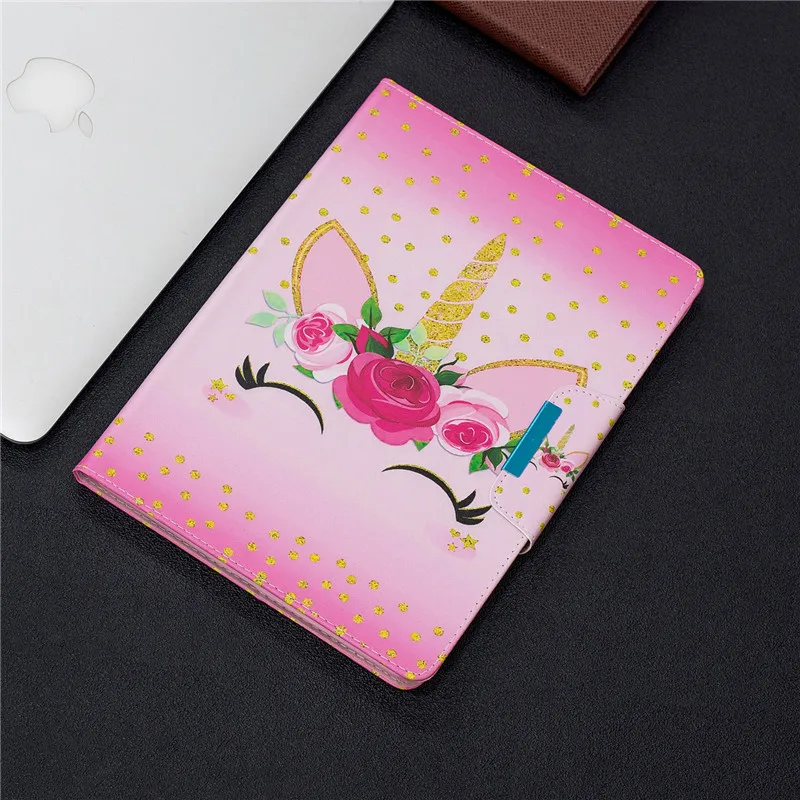 

Wekays Cover For Coque Apple IPad Pro 9.7 inch Cartoon Unicorn Leather Fundas Case For IPad Pro 9.7" 2016 Tablet Cover Case Capa
