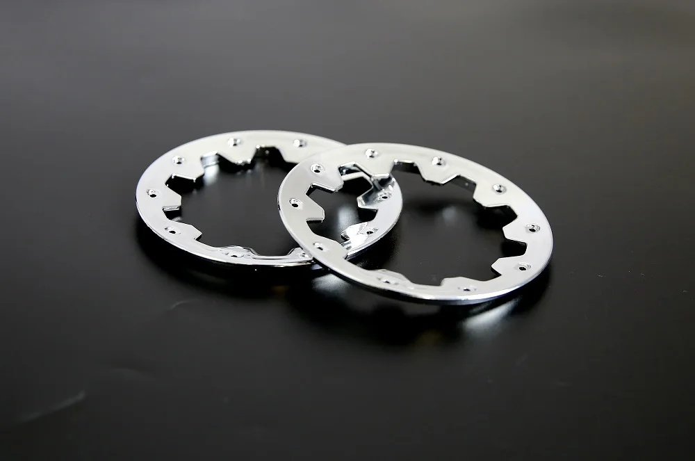 Пластик хром Beadlock внутренний и внешний для ступицы колеса 1/5 HPI ROFUN ROVAN KM Baja 5B 5T 5SC