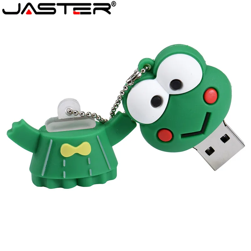 JASTER мультяшная Милая лягушка модель usb2.0 4 ГБ 8 16 32 64 флеш накопитель USB флешка