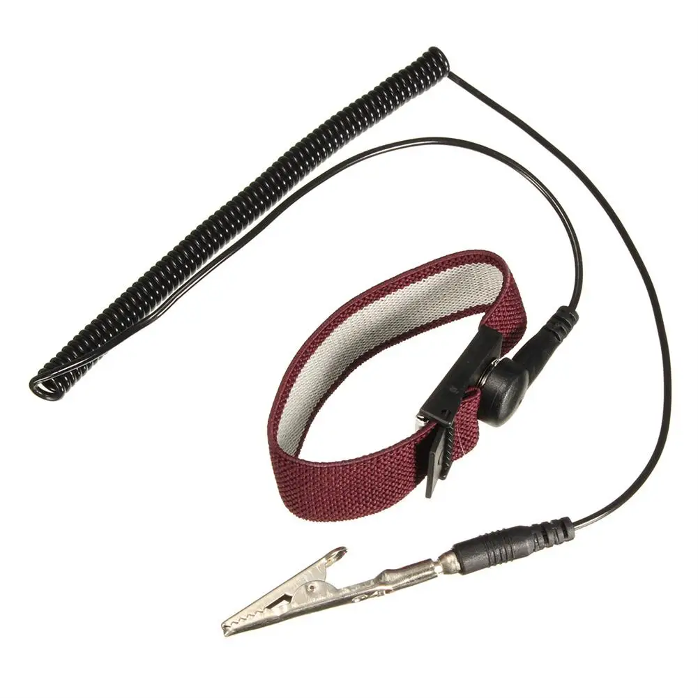 

Human Body Static Discharge To Eliminate Static Electricity Wired Discharge Cable Wrist Band Anti-static Wrist Strap Bracelet