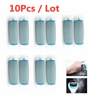 10pcs blue replacements roller heads for pro pedicure foot care tool scholls feet electronic foot file rollers skin remover