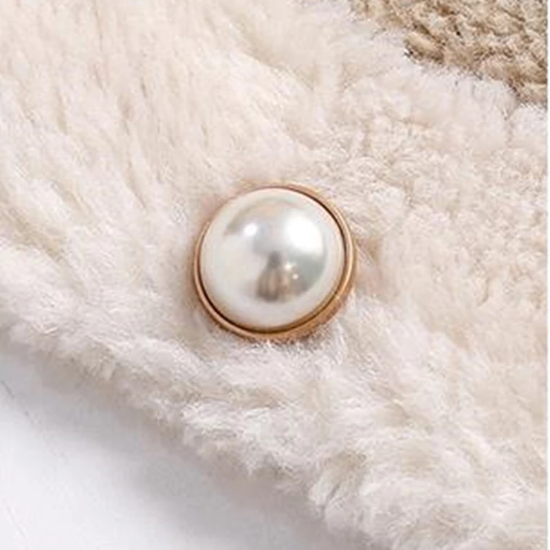 

New Winter Coat Women Clothes Casual Turn-down Collar Faux Coat Female Thick Warm Loose Fur Jacket Ladies Splice Overcoat M13