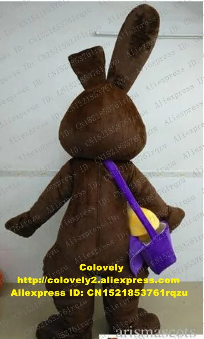 Костюм-талисман коричневого кролика костюм персонажа из мультфильма для