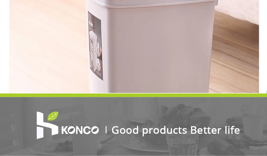 Konco прессованное мусорное ведро корзина для мусора педаль коробка для хранения мусора ванная комната мусорное ведро кухня мусорное ведро мусорные корзины