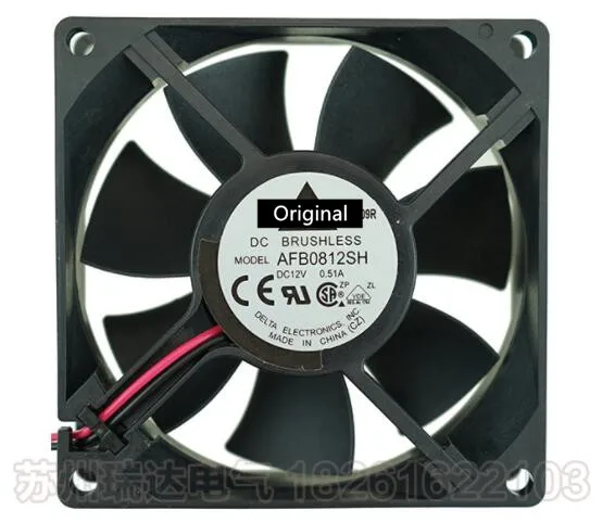 

Оригинальный 100% рабочий аутентичный AFB0812SH 8025 80 мм а 8 см вентилятор охлаждения с одним шарикоподшипником 80*80*25 мм