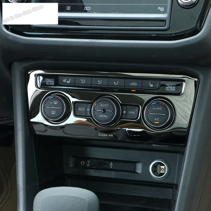 Lsrtw2017 панель кондиционера для автомобиля из нержавеющей стали планки Volkswagen Tiguan Vw