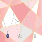 Женское ожерелье из серебра 2021 пробы, со звездами