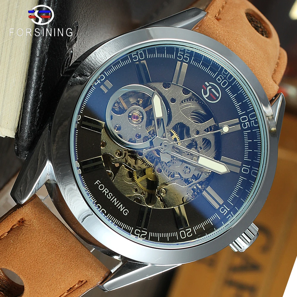 Часы наручные Forsining Мужские механические Автоматические брендовые Роскошные