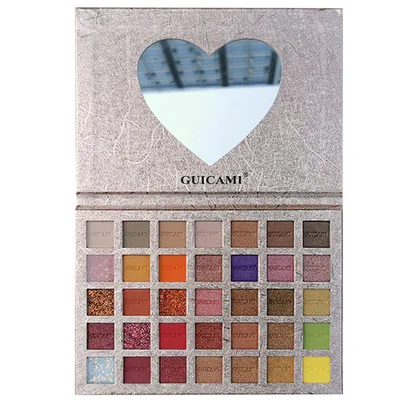 2019 Новый пигментированные 8 видов цветов Палитра теней для век с зеркалом