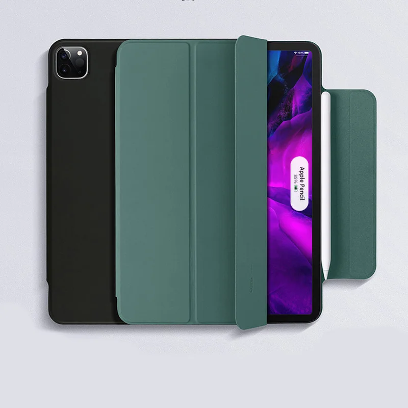 

For Ipad Pro 12 9 Air 4 Pro 11 Case Magnetic Double-sided Entrainment Pen Slot Shell Is Light and Thin