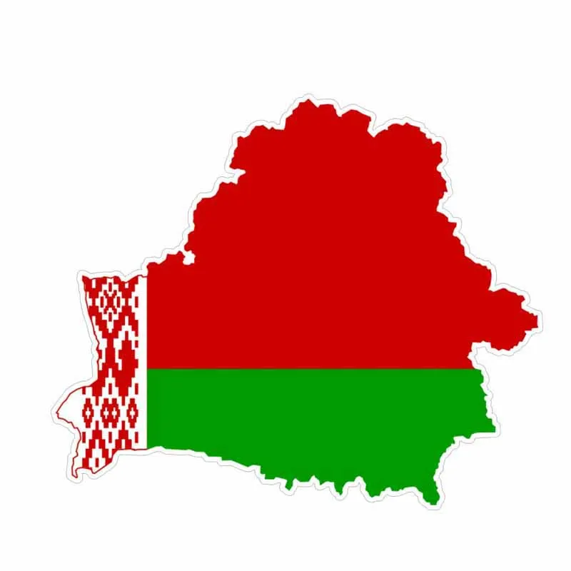 

Interesting Belarus Map Helmet Car Sticker Decal Cover Scratches Waterproof Bumper Accessories PVC 12cm X 14cm