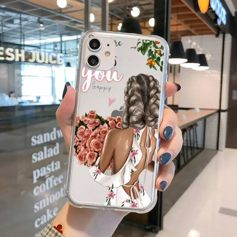 

Fashion Super Dad Mom Baby Girl Phone Case Transparent for iPhone 11 12 mini pro XS MAX 8 7 6 6S Plus X 5S SE 2020 XR