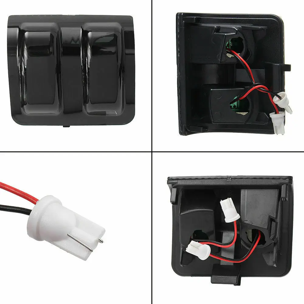 1 пара светодиодный фонарь с боковым зеркалом и дымчатым переключателем ходовые