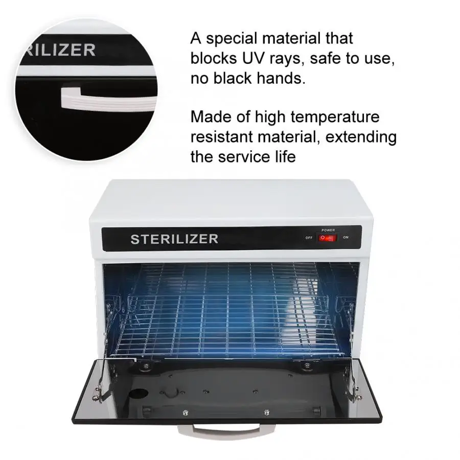 

Microblading 220V Nail Tools Sterilizer Cabinet Nail Art Manicure Tools UV Sterilizer Cabinet EU Tattoo Supplie