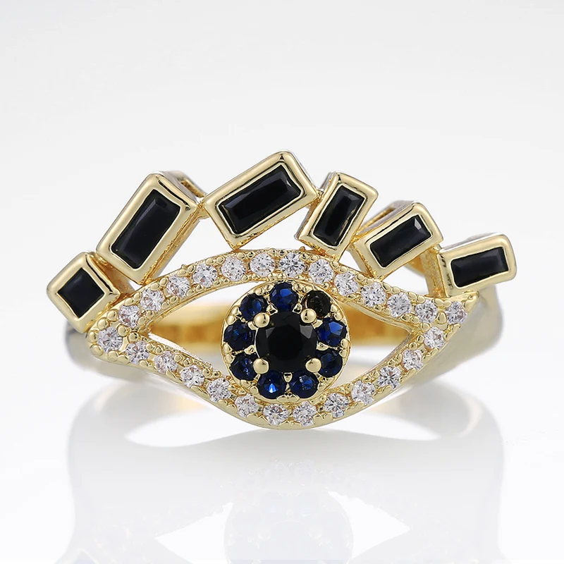 Huitan Hyperbole женское кольцо в форме глаза индивидуальные аксессуары для