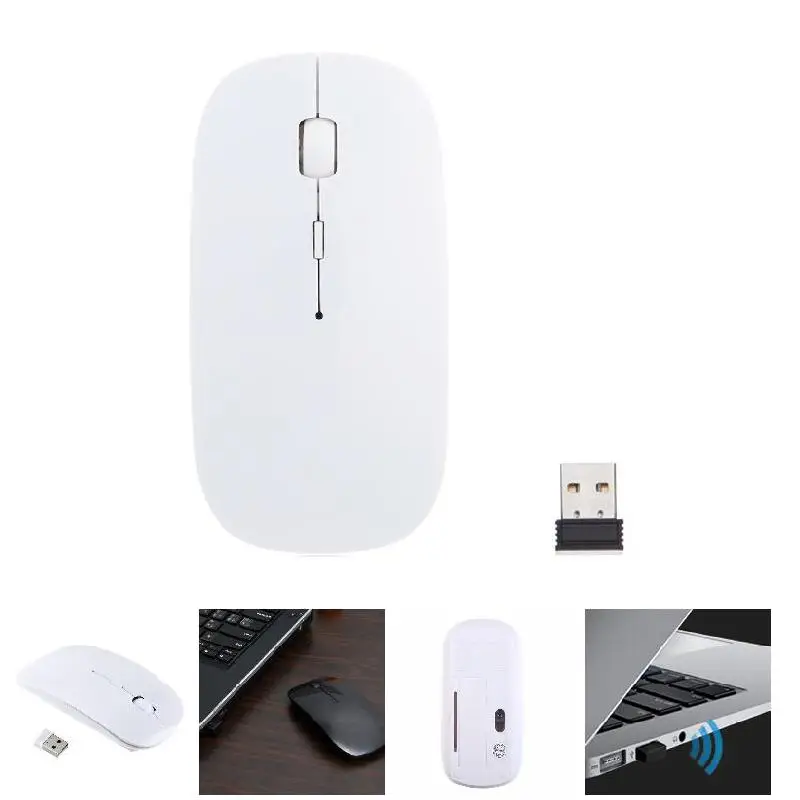 

1600 DPI 2.4G USB Optical Wireless Computer Mouse Ultra Slim Mouses For PC Laptop Desktop FKU