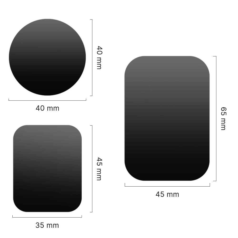 magnetic car phone holder desk metal magnetic phone stickers mobile stand mobile phone plate holder universal car mount support free global shipping