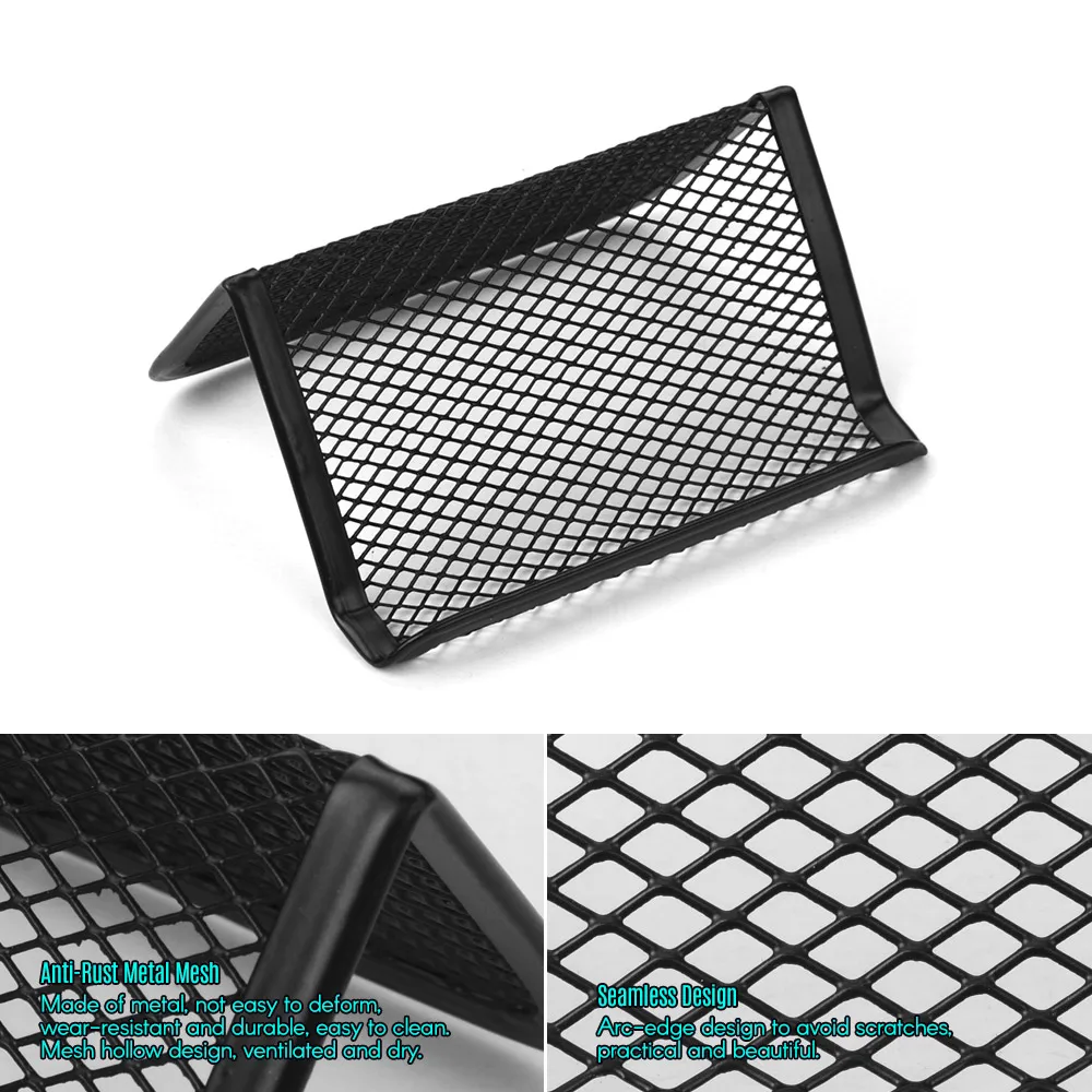 Бизнес металлическая сетка держатель для карт Дисплей Органайзер подставка