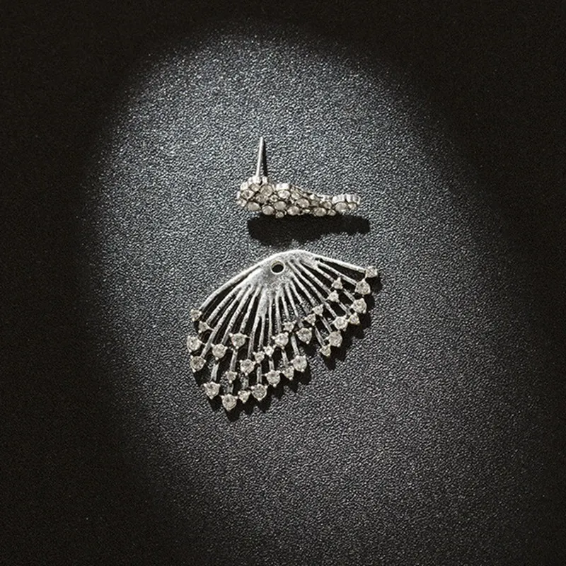 1 шт.! Крыло с украшением в виде кристаллов серьги для женщин богемном стиле