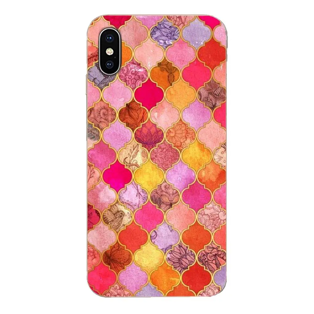 Мягкий резиновый чехол для телефона с древесным углем мятного цвета и золотым