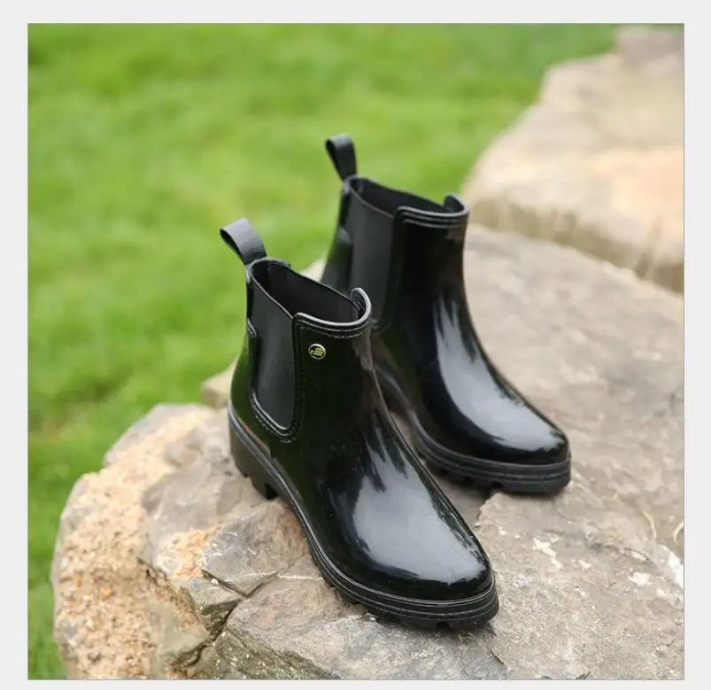 Новинка 2019 женские резиновые сапоги в европейском и американском стиле