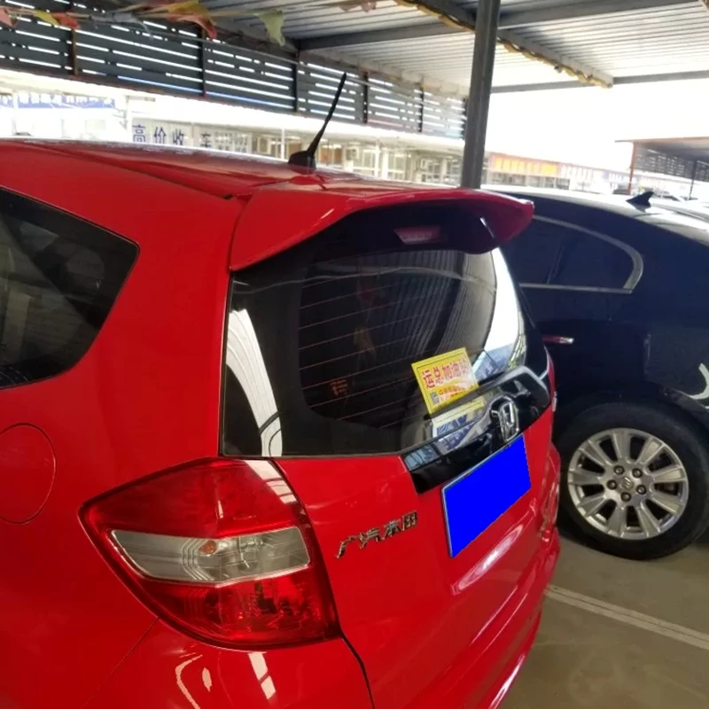Для Honda Fit спойлер 2008-2013 высокого качества ABS Материал заднее крыло автомобиля